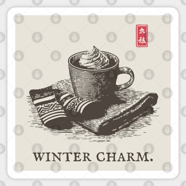 Winter Charm Hot Chocolate Sticker by TuncGK